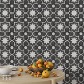 Black Peel and Stick Vinyl Flooring Sticker